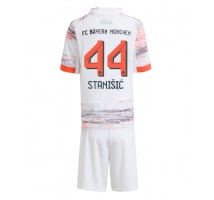 Bayern Munich Josip Stanisic #44 Koszulka Wyjazdowa dzieci 2025-26 Krótki Rękaw (+ krótkie spodenki)